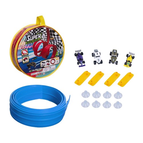 Flexible racing car track - , with
